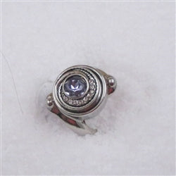 Delightful  purple stone fashion ring