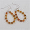 Amber Hoop Earrings Handcrafted - VP's Jewelry