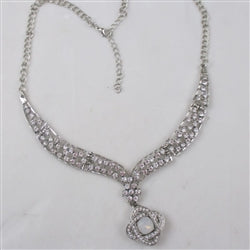 Crystal & Rhinestone Wedding Day Necklace - VP's Jewelry