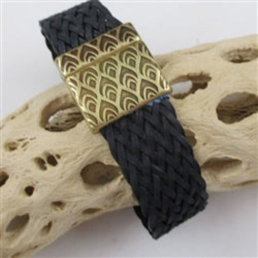Handcrafted Men's Black Braided Leather Bracelet - VP's Jewelry