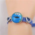 Cute Child's Blue Vinyl Cookie Monster Bracelet - VP's Jewelry