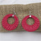 Bold Magenta Earrings Uniquely Different Jewelry - VP's Jewelry