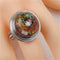 Delightful fun amber fashion ring