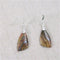 Designer cut red creek jasper gemstone earrings