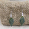 Designer cut diamond shaped jasper gemstone earrings