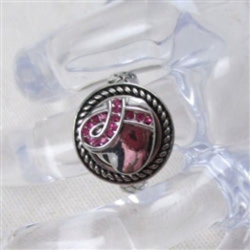 Buy pink awareness ribbon ring