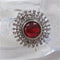 Red Rhinestone Fashion Ring Adjustable - VP's Jewelry  