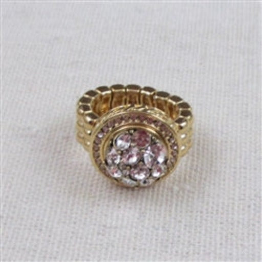 Buy delightful multi crystal  gold fashion ring