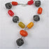 Multi-colored African Trade Beaded Big Bold Statement Necklace - VP's Jewelry  