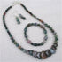 Moss Agate Overlapping Coin Designer Set - VP's Jewelry  