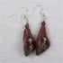 Picasso creek jasper gemstone lily earrings