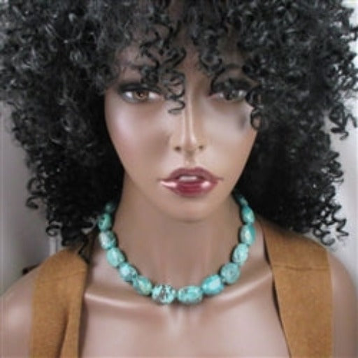 Classic turquoise nugget necklace Bold Look