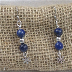 Blue Gemstone Drop Earrings - VP's Jewelry