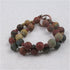 Gemstone double strand  bracelet in red creek jasper  is a classic