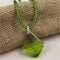 Green with Envy Necklace with Diamond Cut Pendant - VP's Jewelry