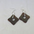Brown Handmade Raku Earrings Artisan Bead Earrings - VP's Jewelry