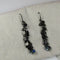 Gunmetal Flower Charm Drop Earrings - VP's Jewelry