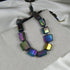 Chunky Blue Quartz Bead Necklace Big Bold Look - VP's Jewelry