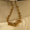 Gold Bead Necklace Statement Gold Necklace - VP's Jewelry