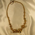 Gold Bead Necklace Statement Gold Necklace - VP's Jewelry