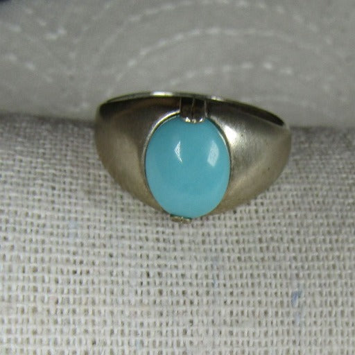 Man's Mexican Turquoise Ring Size 10 - VP's Jewelry