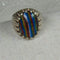 Men's Rainbow Calsilica Ring Sterling Silver Size 9 - VP's Jewelry