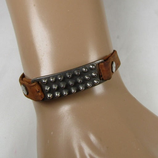 Unisex Vegan Cork ID Style Leather Bracelet - VP's Jewelry