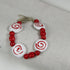 White and Red Kazuri Bracelet Handmade Fair Trade Beaed - VP's Jewelry