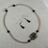 Exquisite Black Artisan Bead Necklace & Earrings Set - VP's Jewelry  