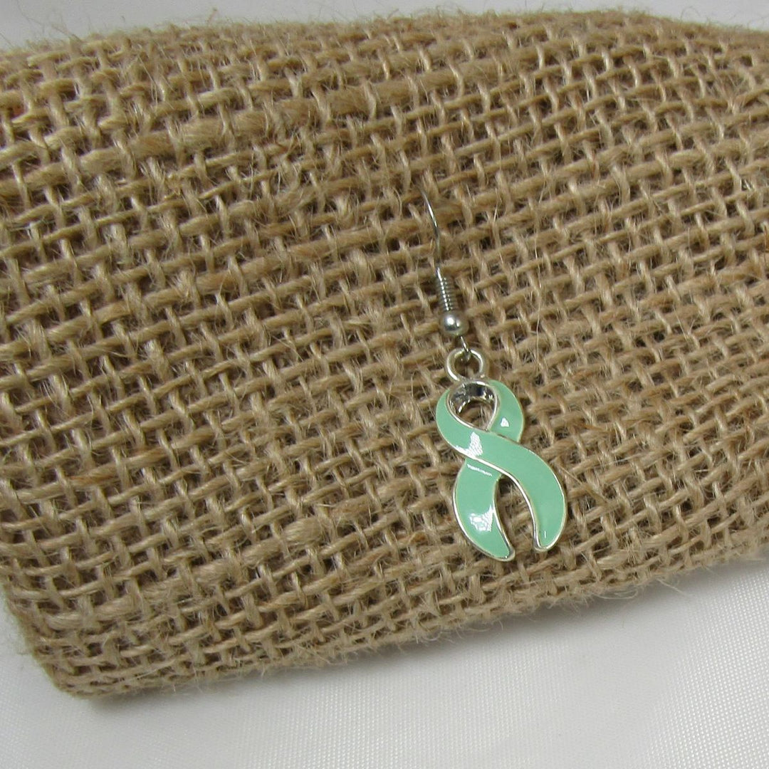 Awareness ribbon charm earrings - Earrings for a cause