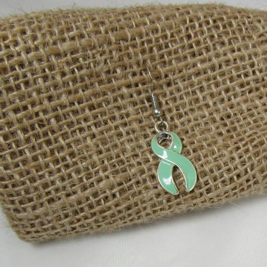 Awareness ribbon charm earrings - Earrings for a cause