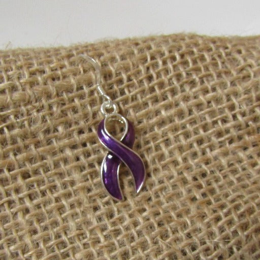 Awareness ribbon charm earrings - Earrings for a cause
