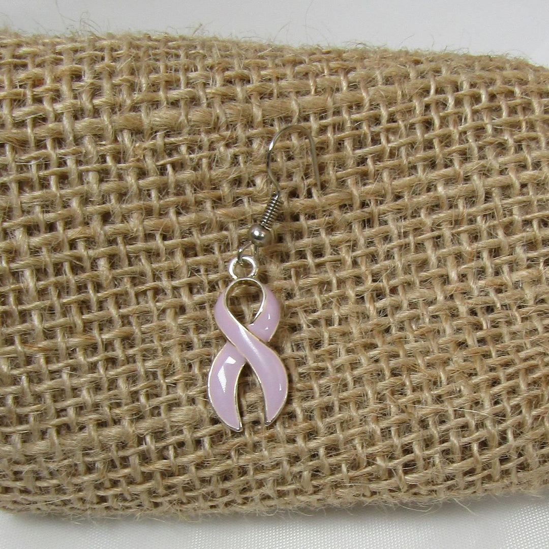 Awareness ribbon charm earrings - Earrings for a cause