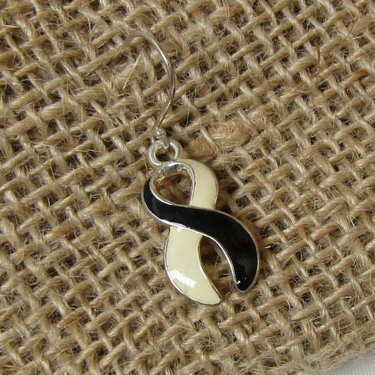 Awareness ribbon charm earrings - Earrings for a cause
