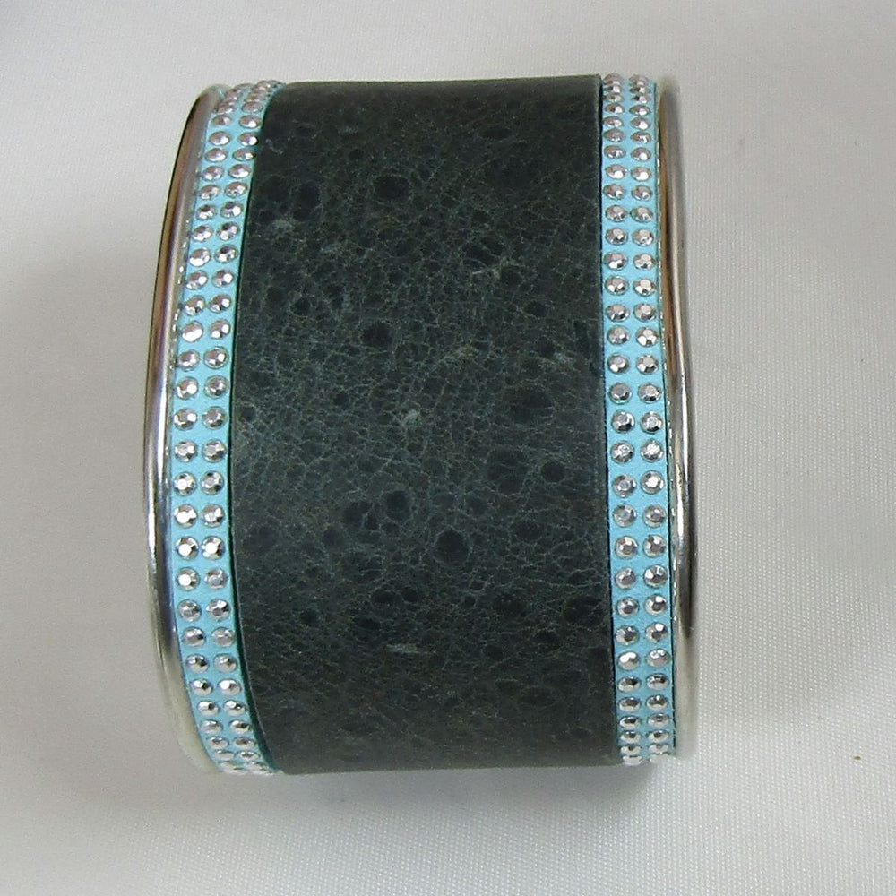 Two Inch Wide Leather Cuff Bracelet - VP's Jewelry
