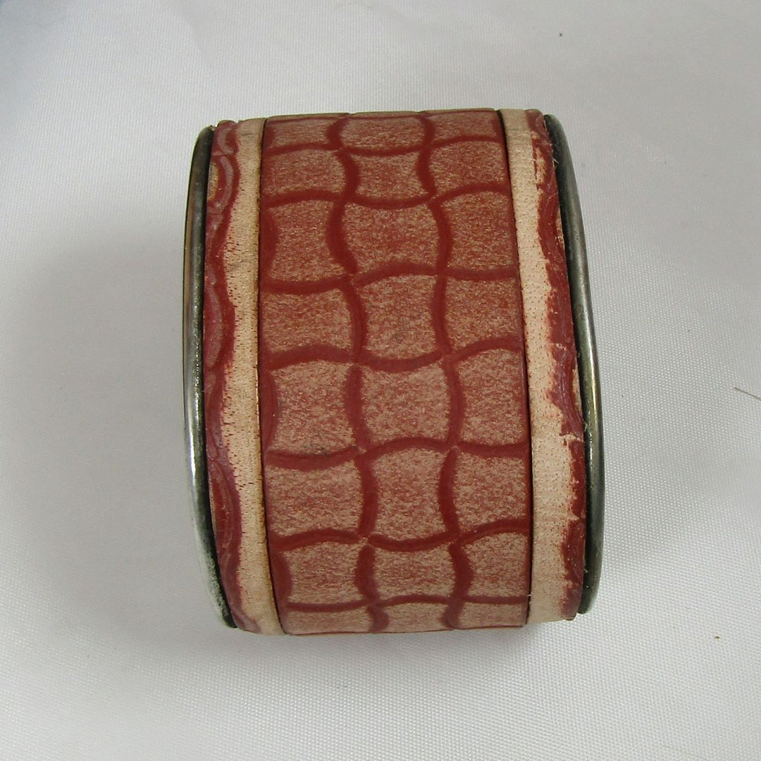 Two Inch Wide Leather Cuff Bracelet - VP's Jewelry