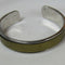 Leather Insert Cuff Bangle Bracelet - VP's Jewelry