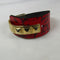 Cuff Leather Bracelet with Gold Accents - VP's Jewelry