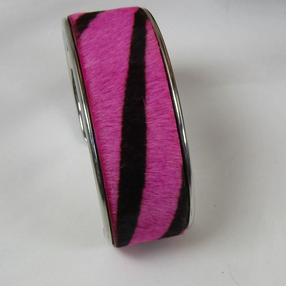 Silver Cuff Bracelet Leather Insert - VP's Jewelry
