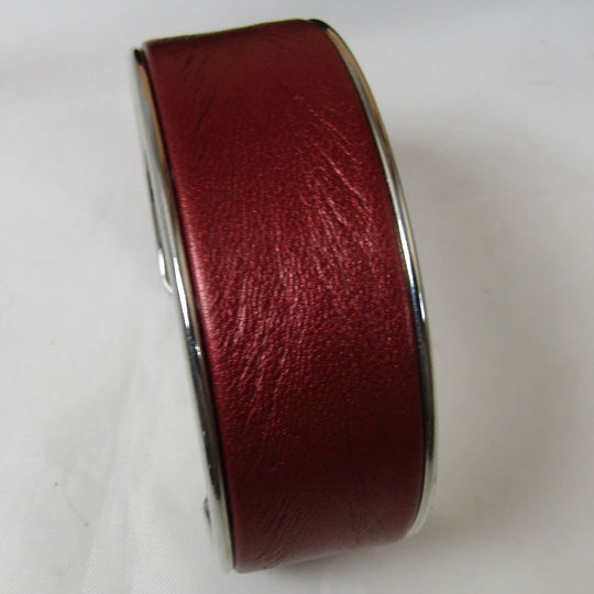 Silver Cuff Bracelet Leather Insert - VP's Jewelry