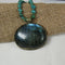 Turquoise Nugget Necklace with Large Gemstone Pendant