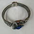 Aqua & Blue Crystal Cuff Bangle Bracelet - VP's Jewelry
