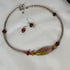 Red Handmade Artisan Bead Silver Necklace & Earrings - VP's Jewelry  