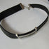 Black Leather Ribbon Choker Necklace in Wide Real Soft Supple Leather