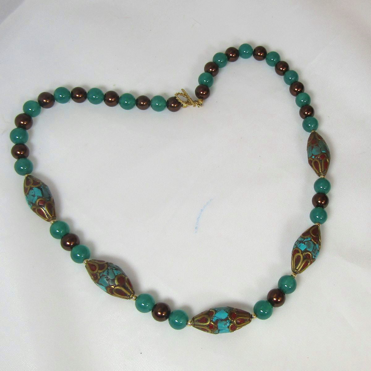 Tibetan Turquoise Bead Necklace - VP's Jewelry