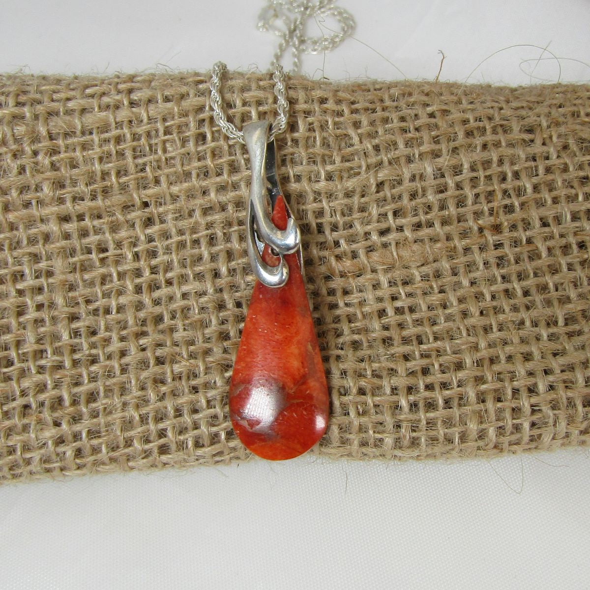 Red Apple Gemstone Pendant Necklace - VP's Jewelry