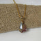 Blue Hichoryite Gemstone Pendant On gold Chain Necklace - VP's Jewelry