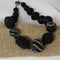 Exquisite Black Beaded Necklace Handmade - VP's Jewelry