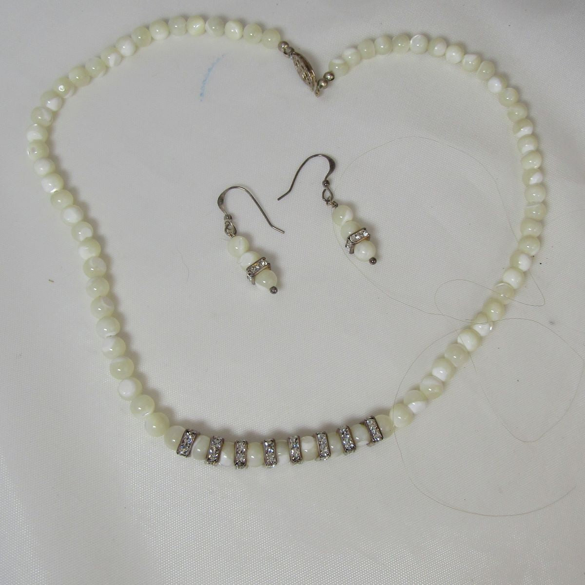 Mother of Pearl Necklace and Earrings for your Wedding Day - VP's Jewelry  