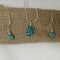 Amazonite Pendant On Silver Chain and Matching Gemstone Earrings - VP's Jewelry